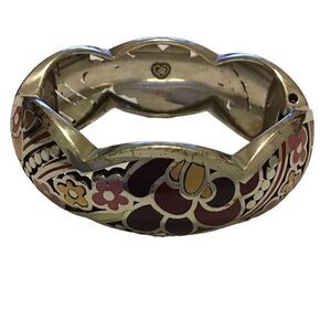 Brighton Silver Floral Cut-Out Bangle